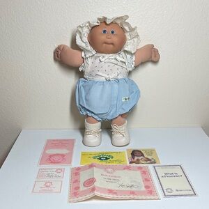 Cabbage Patch Kids Preemie Doll with Blue Outfit
